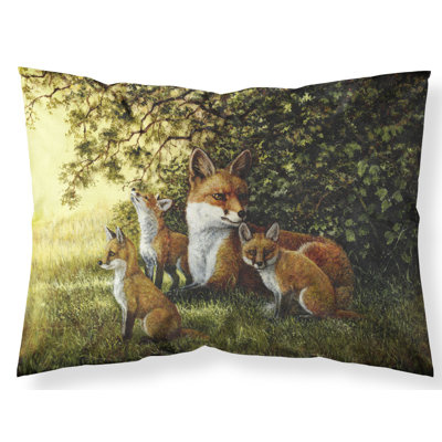 Taie d’oreiller de l’arbre fox resitng