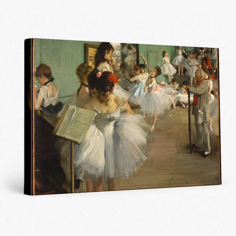 The Dance Class (1874) - Paysage, art mural sur toile, L 36 po x H 24 po