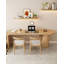 Ensemble de bureau double en bois massif-1394332313