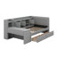 Lit de jour simple tapissier avec tiroirs-252628141