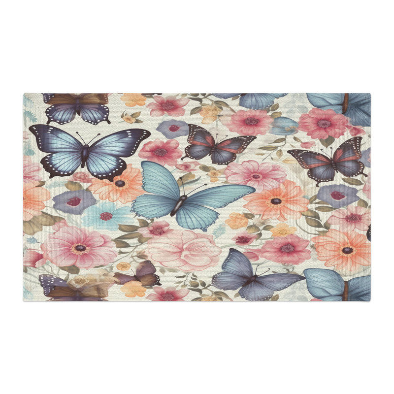 Tapis tressé Petal Flutters, Rectangulaire 3 pi x 5 pi