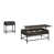 2 pièces: table basse, table de bout est en rupture de stock