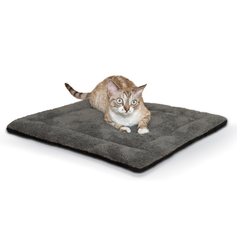 Lit rectangulaire pour chat, gris