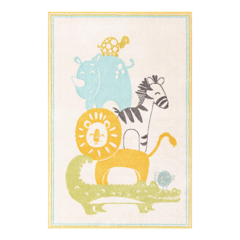 Rectangle Polypropylene Plastic Rug, Rectangle 3'11" x 5'11"