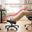 Tabouret repose-pieds pivotant à hauteur réglable et à roulettes, idéal pour le bureau et le salon.