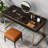 High-quality Makeup Vanity set,Power Outlet, Glass Top,Very easy to assemble,Includes makeup stool-389771562-389771561