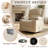 360 Degree Swivel Rocker Recliner Chair with Heat and Massage-2052164196