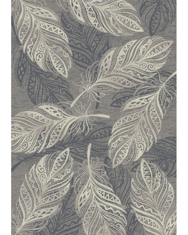 Tapis gris Orin, Rectangle 7 pi 10 po x 9 pi 10 po