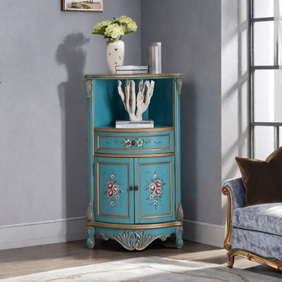 Armoire de coin multifonctionnelle de style américain
