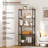 1 Pcs 5-tier Bookshelf Bookcase With Metal Frame & Dual Anti-tipping Kits Storage Rack-1703568921