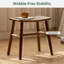 Tabouret de maquillage en noyer massif-1748477088