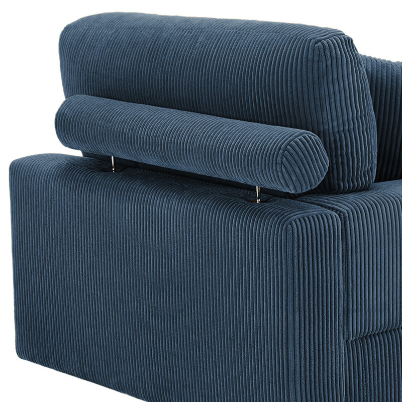 Upholstered Chaise Lounge, Right Hand Facing