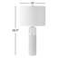 Lampe de table blanche 29,5 po Bingley