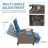 Recliner Patio Chair with Cushions-1407145576