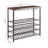Akera 40 Bottle Floor Wine Bottle Rack in Antique Bronze/Teak Finish, 36.32'' H X 37.94'' W X 13.43'' D