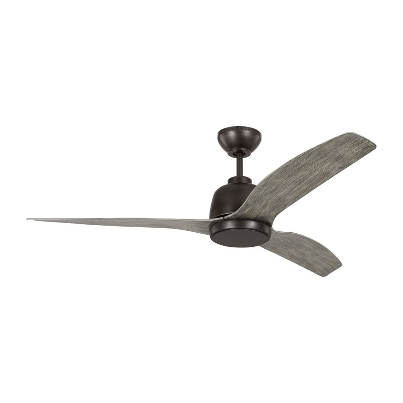 Avila LED Downrod Ceiling Fan, Aged Gray
