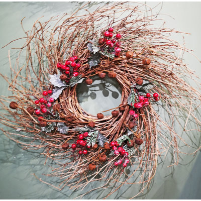 Berry Foam and Silk Wreath