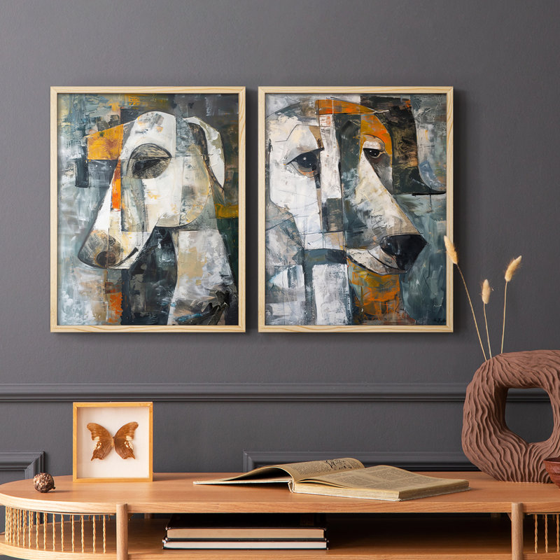 ANIMALS Series CXIX - reproduction encadrée de qualité supérieure - prête à être accrochée - aucun clou requis - aucun clou requis