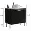 Meuble-lavabo simple 30 po avec plateau en pierre d'ingénierie Nivaeh-2081553427-2110593857