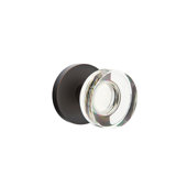 Passage Modern Disc Crystal Knob with Disk Rose