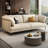 Khaki Polyester Standard Sofa-1870763289