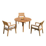 Vellore Outdoor - Piece Teak Dining Set