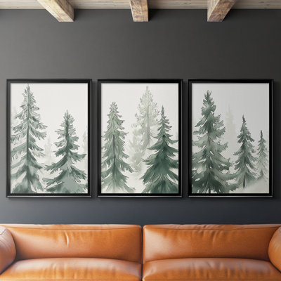 Christmas Holiday Art XCII - Toile tendue avec châssis sur mesure - 3 pièces