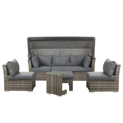 Tateos 6 Seater Rattan Sofa Set