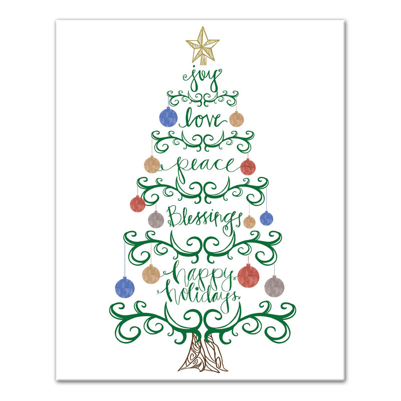 «Tree Tree» - Art textuel sur toile tendue