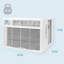 Climatiseur de fenêtre Keystone 18 800 BTU 230 V avec capacité de chaleur supplémentaire de 16 000 BTU-126119483