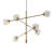 6-Globe Light Architectural Metal Chandelier