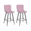 Agda Upholstered Counter Stool with Metal Frame-34078029