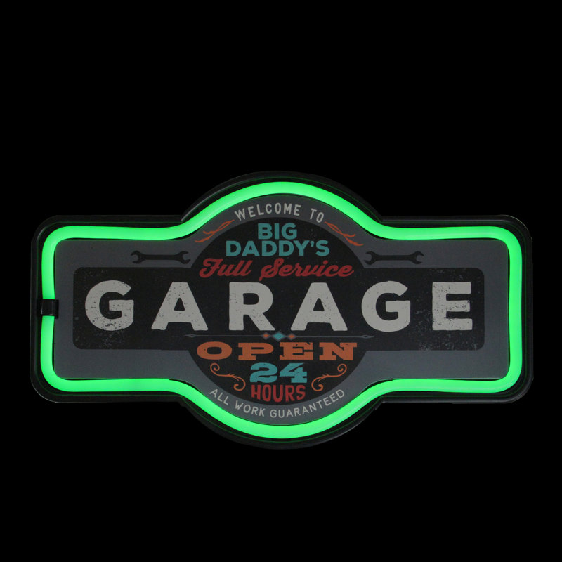 Enseigne murale 17,25 "Daddy's Garage