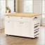 Chariot polyvalent pour îlot de cuisine avec plateau extensible, tiroirs de rangement, support à épices et barre à serviettes pour une fonctionnalité améliorée