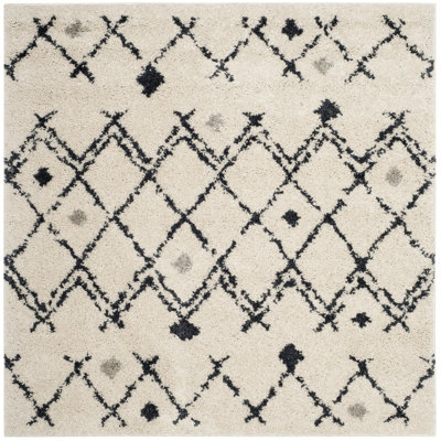 Alieshia Berber Shag Performance Geometric Rug