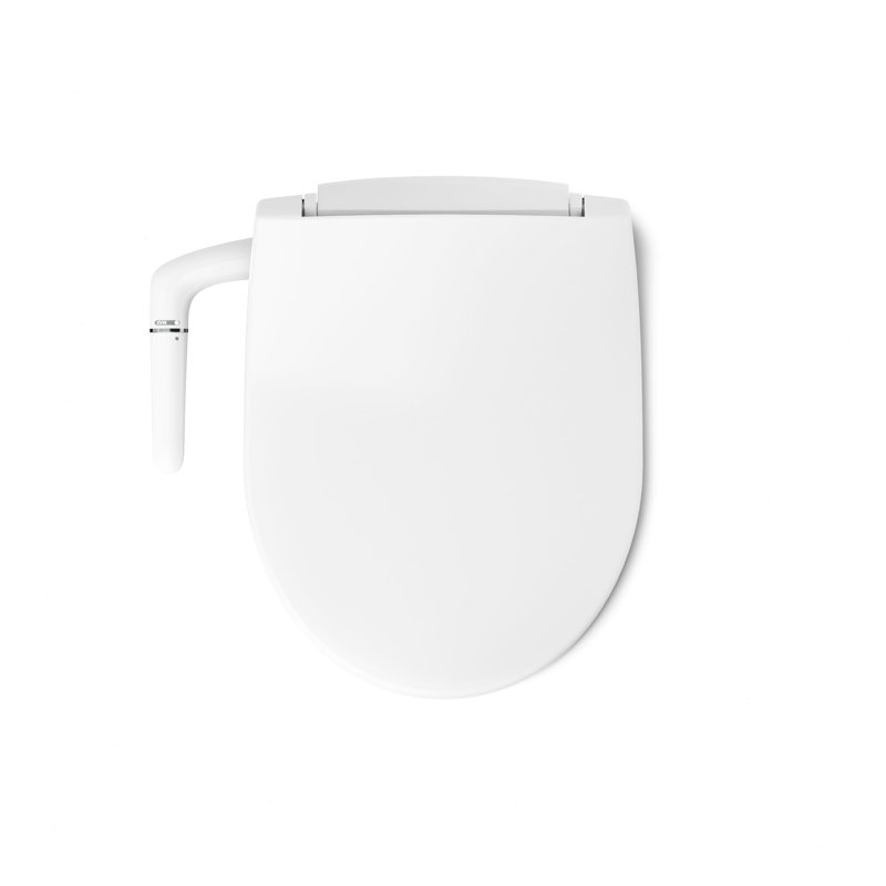 PureWash M250 Round Bidet Toliet Seat, Manual Non-Electric Bidets for Existing Toilets, White