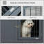 Cage pour chien avec cage double Pawhut