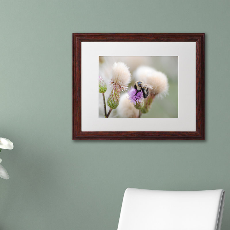 " Defeated " by Monica Mize, Brown Framed, 11" H x 14" W x 0.5" D