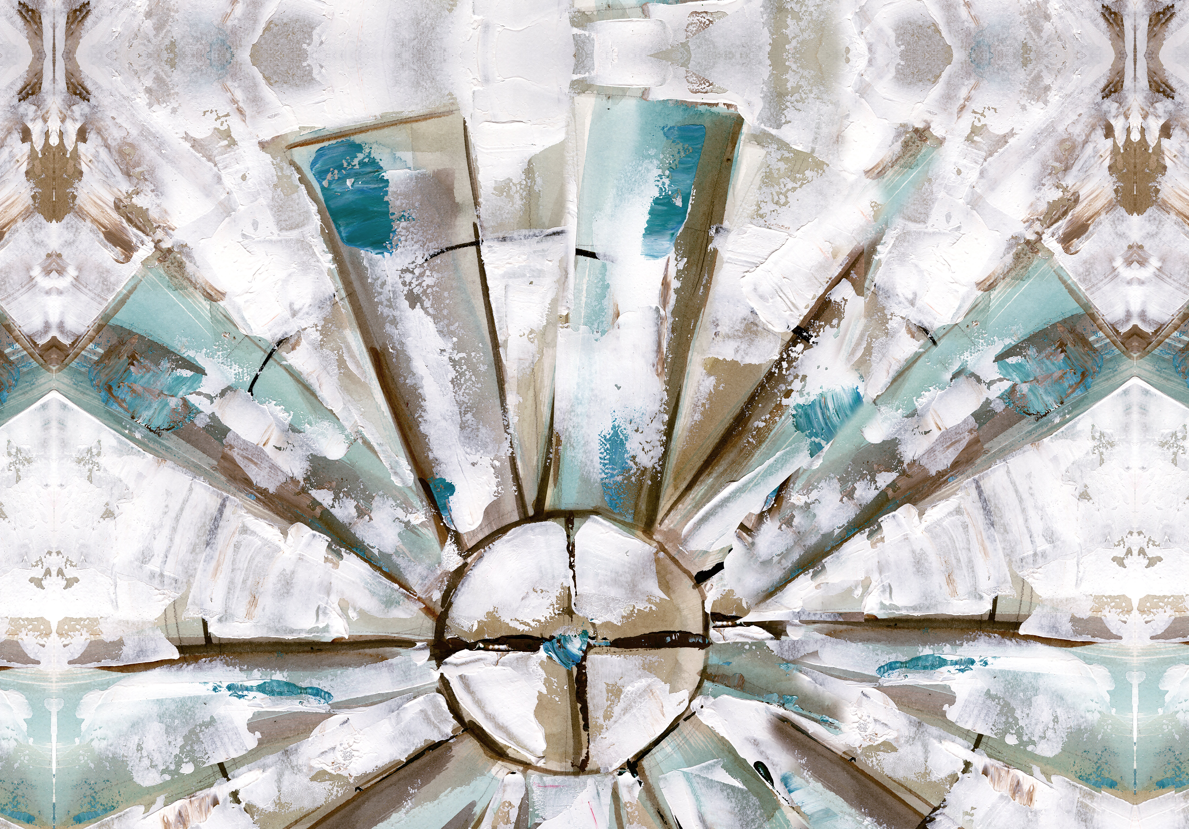 August Grove® Abstract Windmill - Wrapped Canvas Painting Print | Wayfair