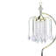 Lampe de table haute en métal 27 po avec finition en cristal-212617692-212617693