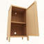 Armoire de rangement pour salle de bain en bambou avec porte et tablette
