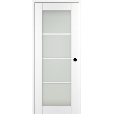 Palladio 4 Lite DIY-Friendly Manufactured Wood and Glass Single Prehung Interior Door