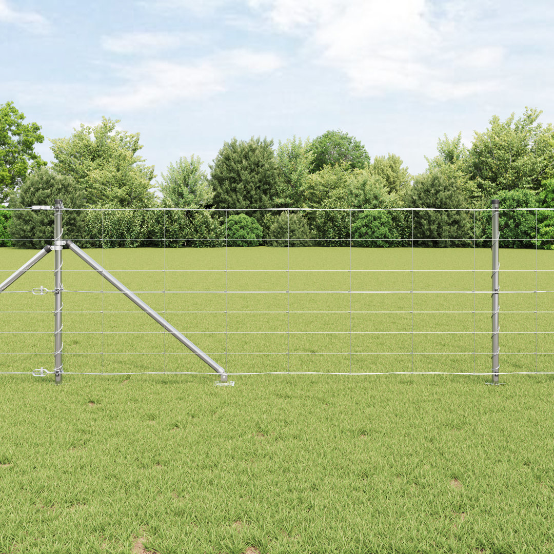 Vidaxl Field Fence Galvanised Steel