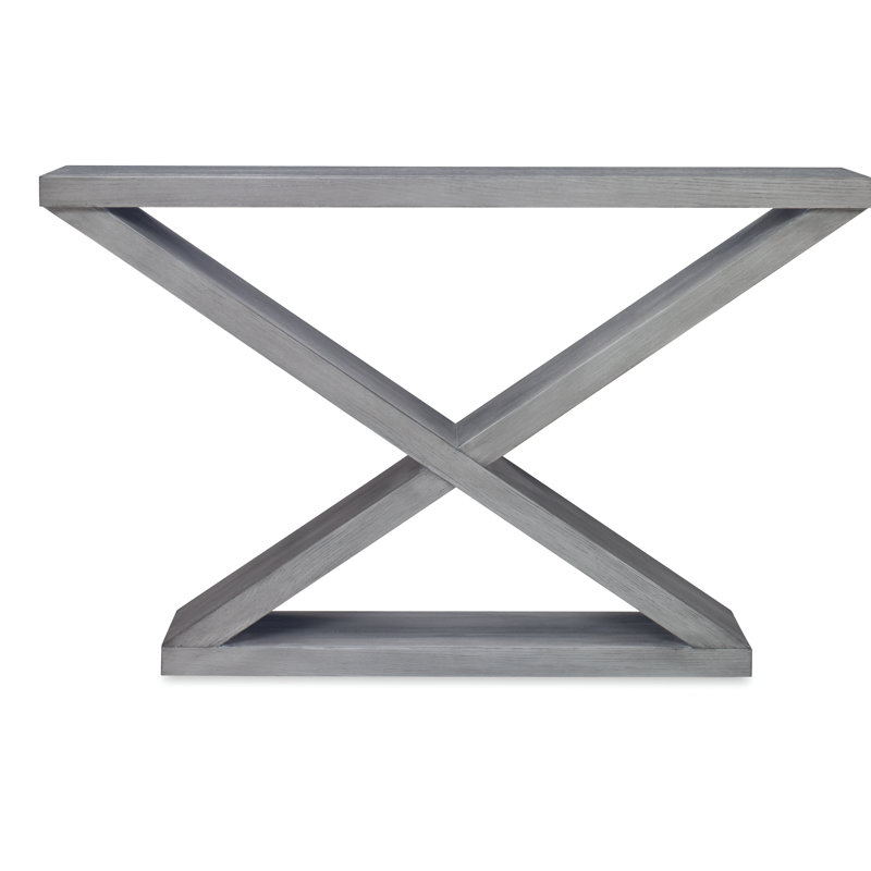 Salone 56'' W Solid Wood Console Table, Light Gray