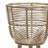 Set of 2 Wicker Planters - 12" x 12" x 22"