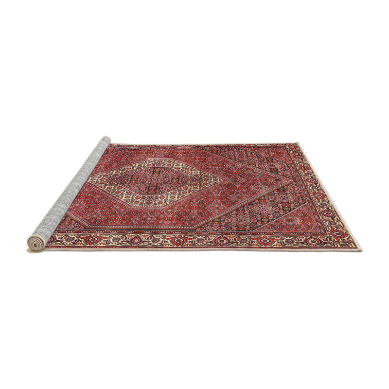 Tapis oriental multicolore tissé à la machine Oriental, Rond 3 pi