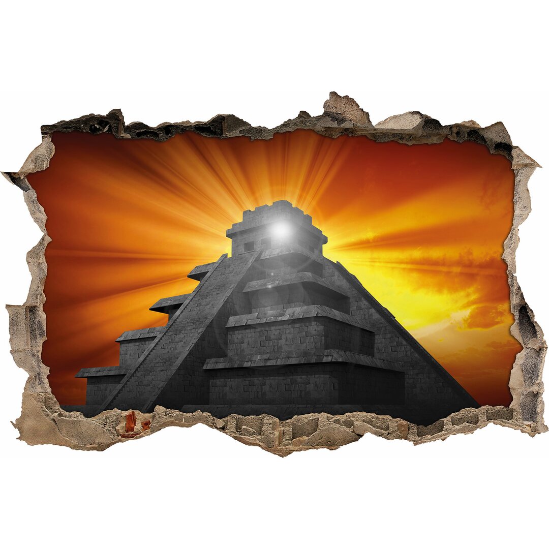 Wandtattoo Maya-Pyramide Tempelanlage