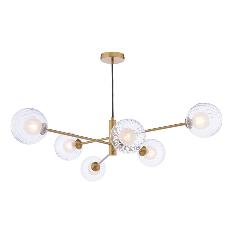 6 - Light Aged Brass Pendant