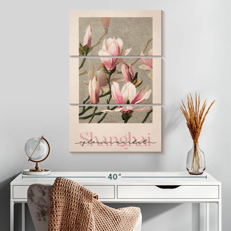Affiche du marché aux fleurs Harnek, H 32 po x l 20 po