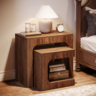 Nesting End Tables - Set Of 2 Side Table For Living Room